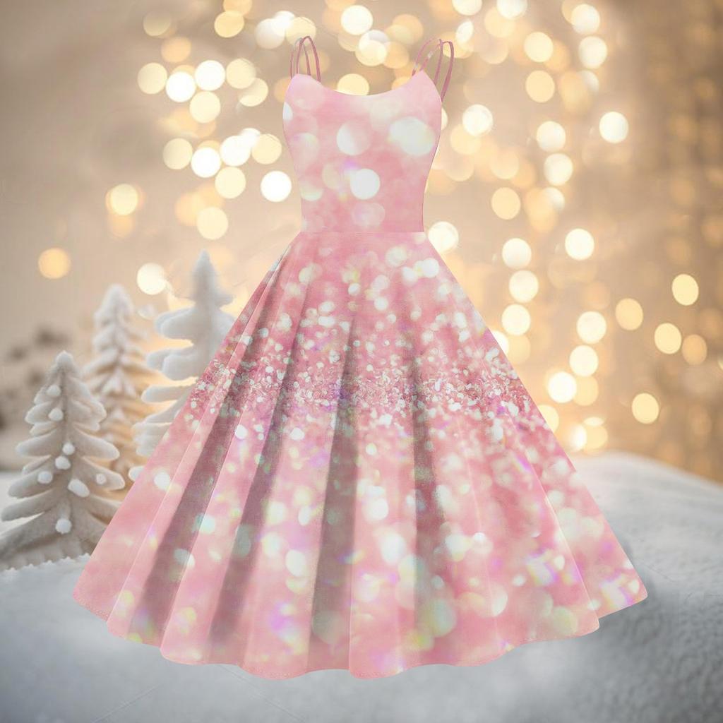 Женское модное рождественское принтованное сексуальное коктейльное платье без бретелек в готическом стиле в стиле панк, винтажное платье.