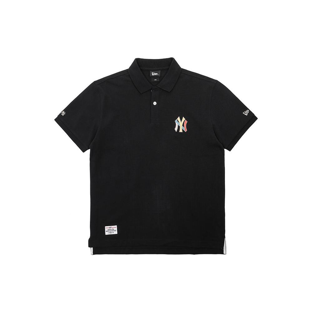 New Era X MLB Нью-Йорк Янкис Поло с узором Хлопок Летняя Американская Футболка с коротким рукавом Унисекс Футболки 13789095