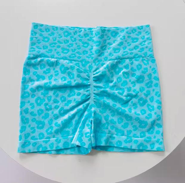 Женские леггинсы для йоги с высокой талией и леопардовым принтом, быстросохнущие - Утягивающие, стиль "персиковые ягодицы"