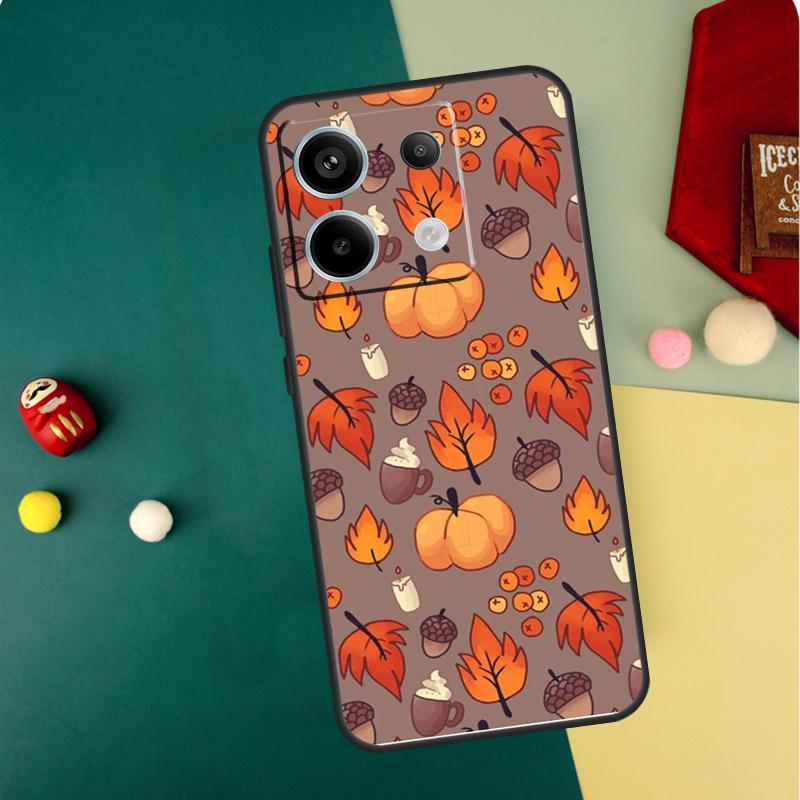 Осенние тыквы Чехол для Xiaomi Redmi Note 14 Pro 13 12 11 10 15 Pro Plus Redmi 15C 14C 13C 10C 12C 15 Funda