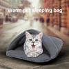 Cat Dog Bed Rabbit Cave Sleeping Bed Guinea Pig Hideout Cozy House Pet Soft Warm Fleece Winter Slipper Cushion Small Animal Nest