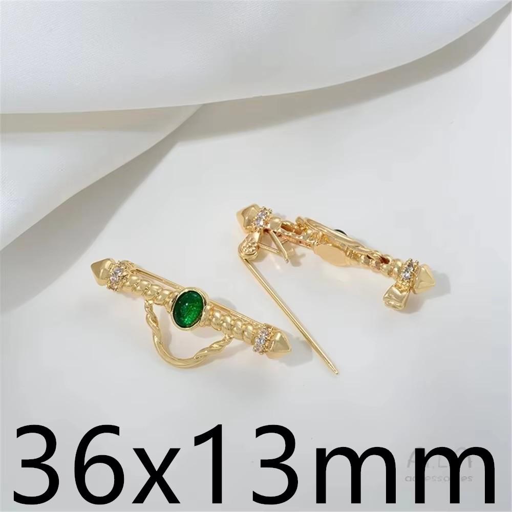 18K Gold Plated Brooch Clasp Brooch Color Preservation Accessories DIY Handmade Materials