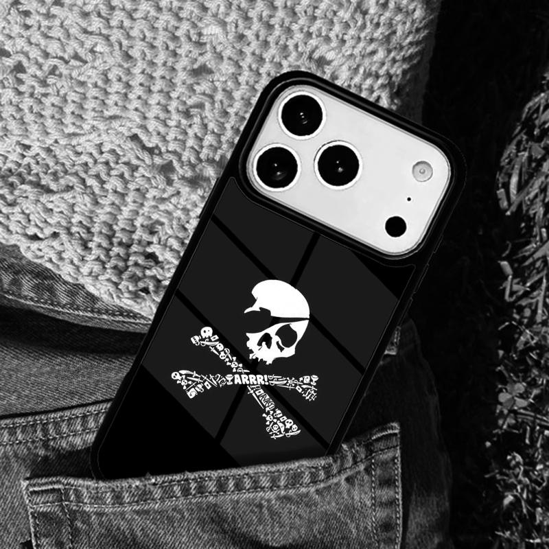 Pirate Skull Cross Bones mobile phone case Compatible with IPhone 17 16 15 14 13 12 11Pro Max 17 Air cover