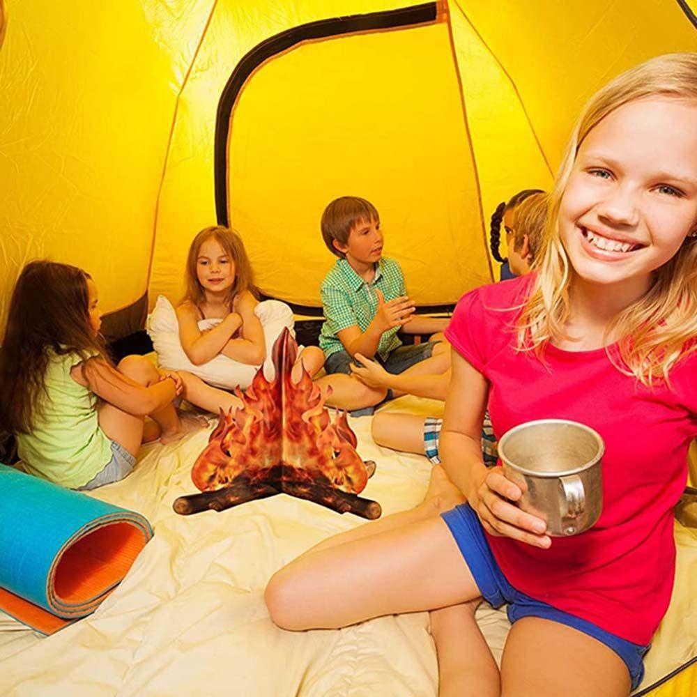 Декор Факел Рождество Картон Костер Искусственный Костер Картон Пламя Хэллоуин Украшения