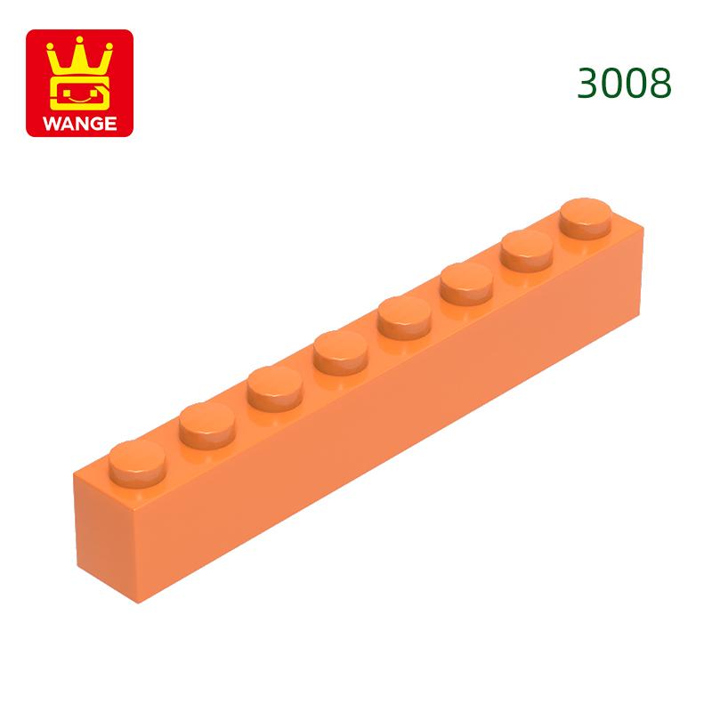Нетоксичный 33 шт./лот 3008 1x8 Строительный блок с высоким отверстием Moc Базовые классические детали Кирпичные аксессуары Совместимы с DIY Детские игрушки Подарочная коробка