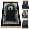 Thicken Soft Velvet Muslim Prayer Mat Prints Ramadan Worship Blanket Islamic Prayer Floor Rugs Tassels Portable Travel Rugs Gift