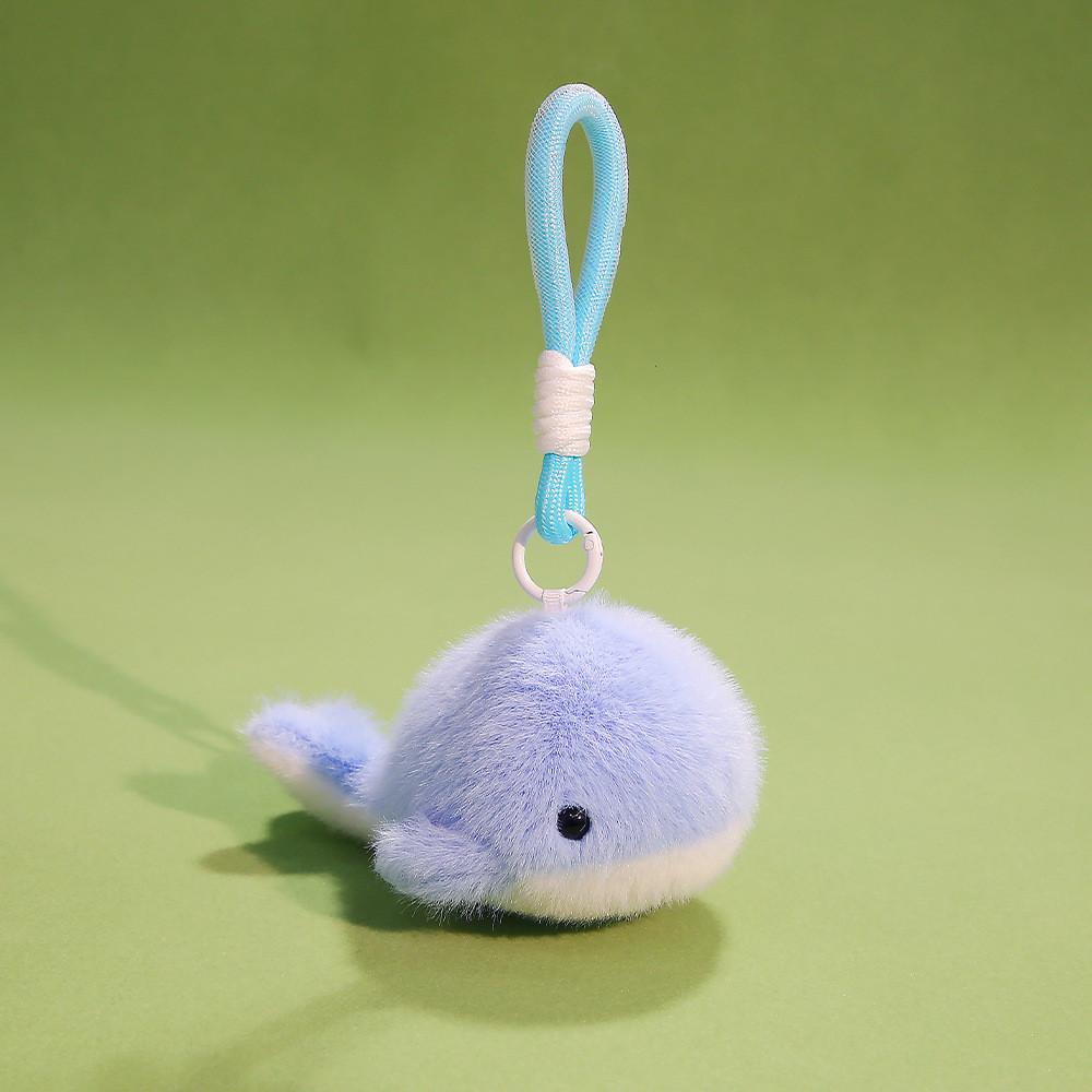 Cartoon Sea Creature Plush Charm With Durable Material For Bags And Car Keys