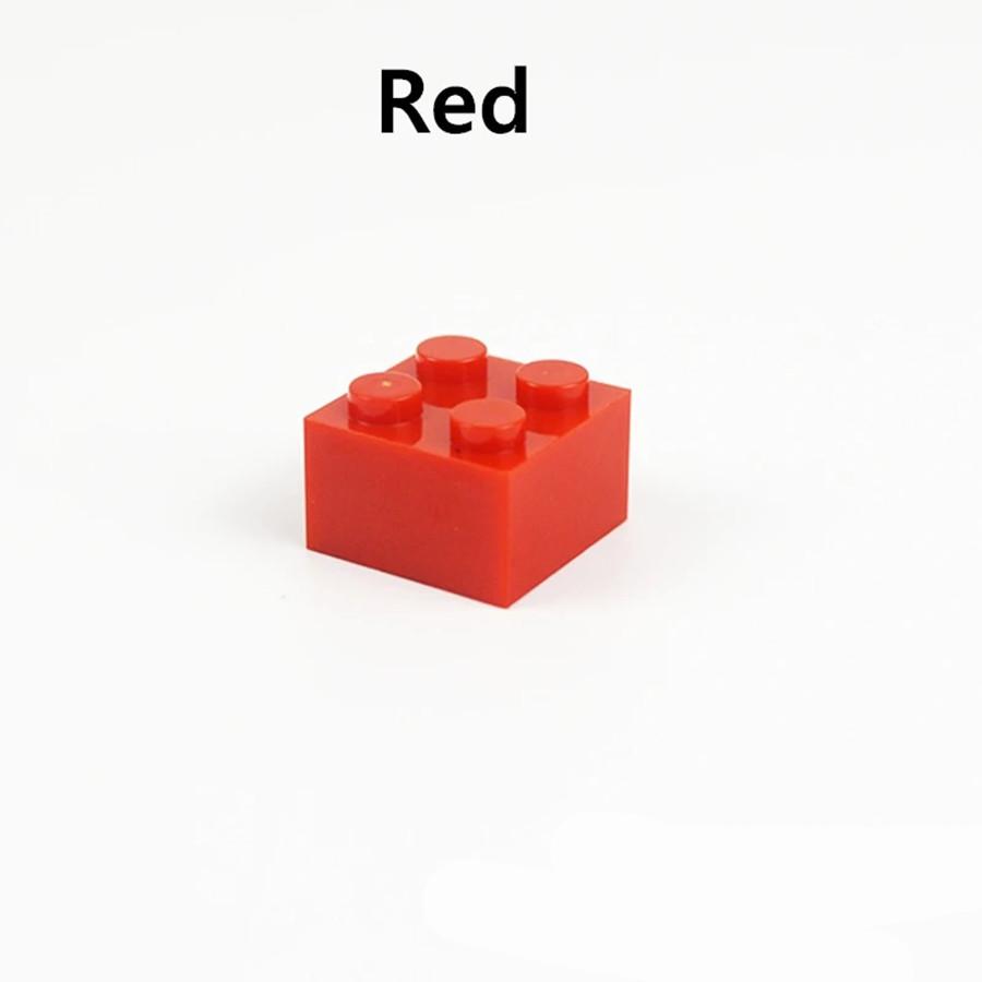 20 шт. 2*2 точечные толстые кирпичи, разноцветные строительные блоки 3003 MOC, образовательный творческий набор для самостоятельного изготовления, детские игрушки для самостоятельного изготовления кирпичей