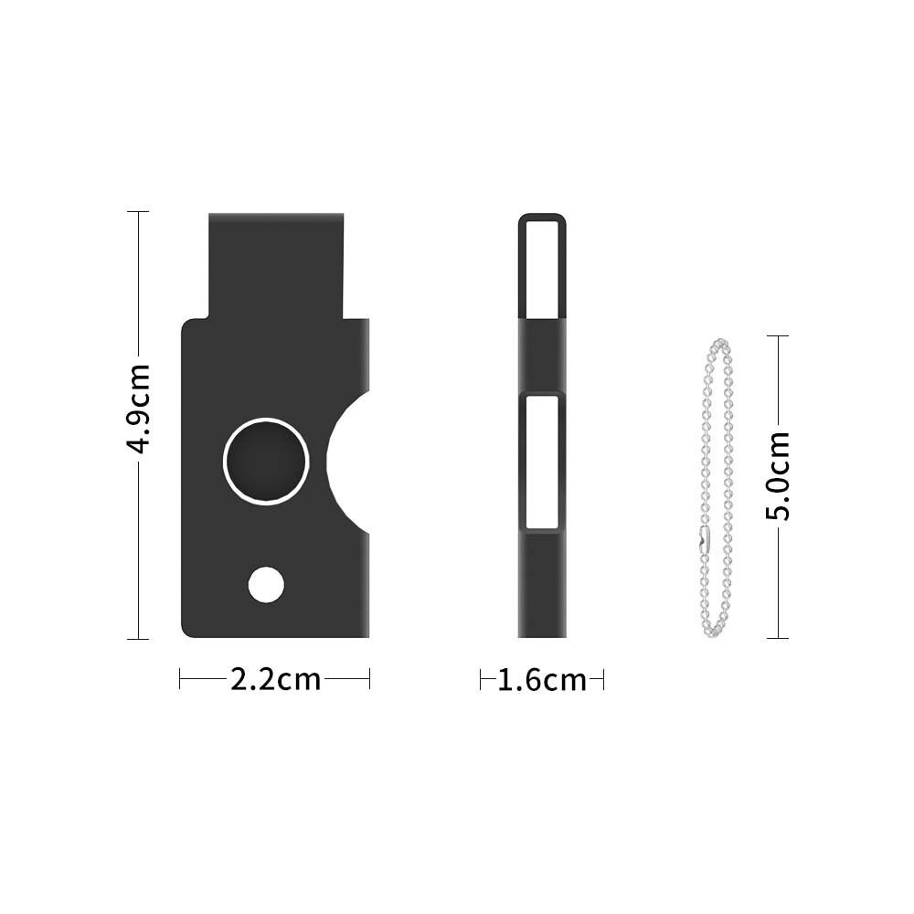 Metal Metal Protective Case Access Openings Protective Key Cover for YubiKey 5C NFC