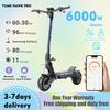 Электросамокат YUME HAWK Pro 6000W Мотор eScooter 10x4.5 дюймовые Шины 60В 30Ач Батарея 50 миль/ч Максимальная скорость 60 миль Запас хода Электросамокат