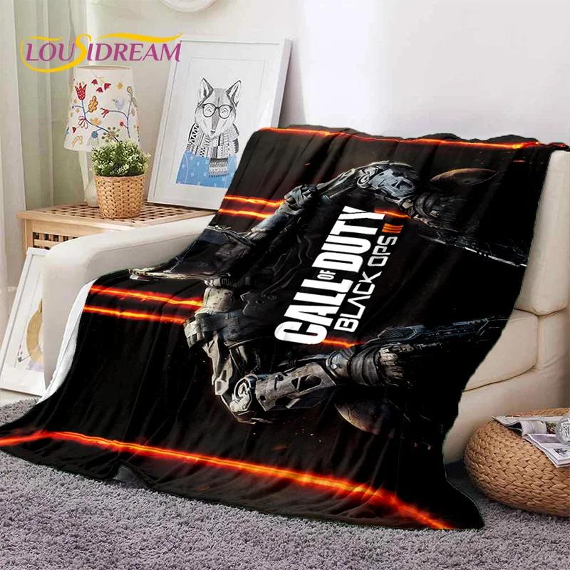 Call of Duty War Gamer COD Мягкое фланелевое одеяло для кроватей, спален, диванов, пикников, плед для укрытия, отдыха на свежем воздухе, подарок