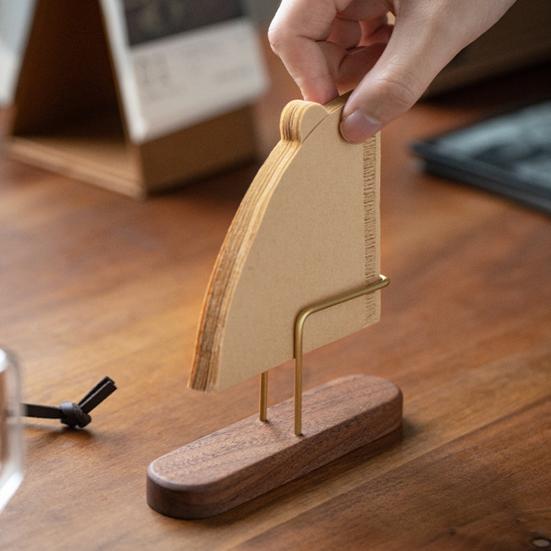Filter Paper Rack Holder Reusable Thickened Portable Wooden Coffee Filter Paper Storage Holder Stand Bar Accessory