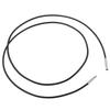 10x1.5mm Black Wax Cord Rope Push Bayonet Clasp Making Necklace 18 inch