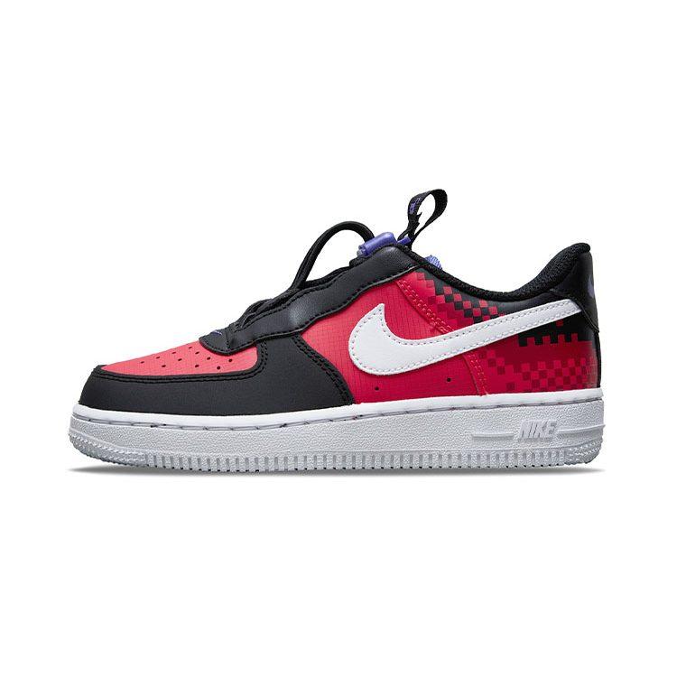 Nike Кроссовки Air Force 1 Toggle SE Повседневные Низкие Детские Для Скейтбординга Черно-Красные Дети Возраст 3-7 Лет DN3322-600