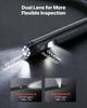 VEVOR Dual Lens Endoscope with Light, 5" HD IPS Screen Industrial Borescope Camera, 5.5mm Slim Lens, 8X Zoom