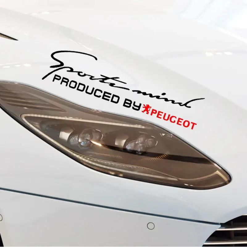 Светоотражающая наклейка-декор «Брови» для фар автомобиля Для Peugeot 206 307 308 3008 207 208 407 508 2008 107 106 Аксессуары