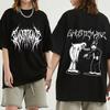 Ghostemane Graphic Print Cotton T Shirt Fashion Hip Hop Tops Metal Rock Gothic T-Shirt Streetwear Plus Size Women Clothing