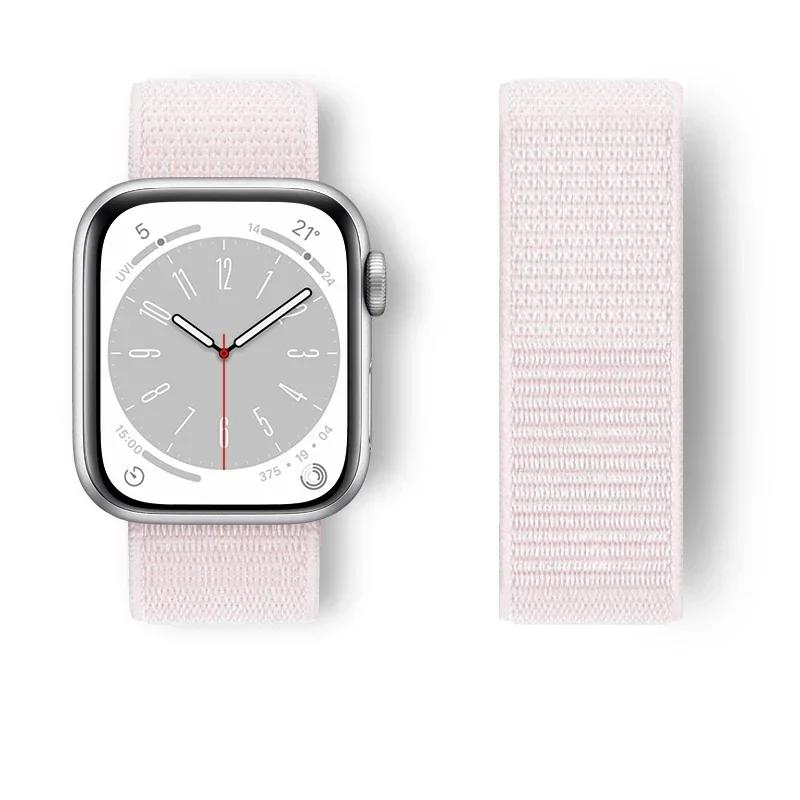 Nylon Sport loop Strap For Apple Watch Band 44mm 42/40mm 45mm 38/41mm pride Bracelet iwatch Ultra2 49mm Series 9 8 se 7 6 5 4 3