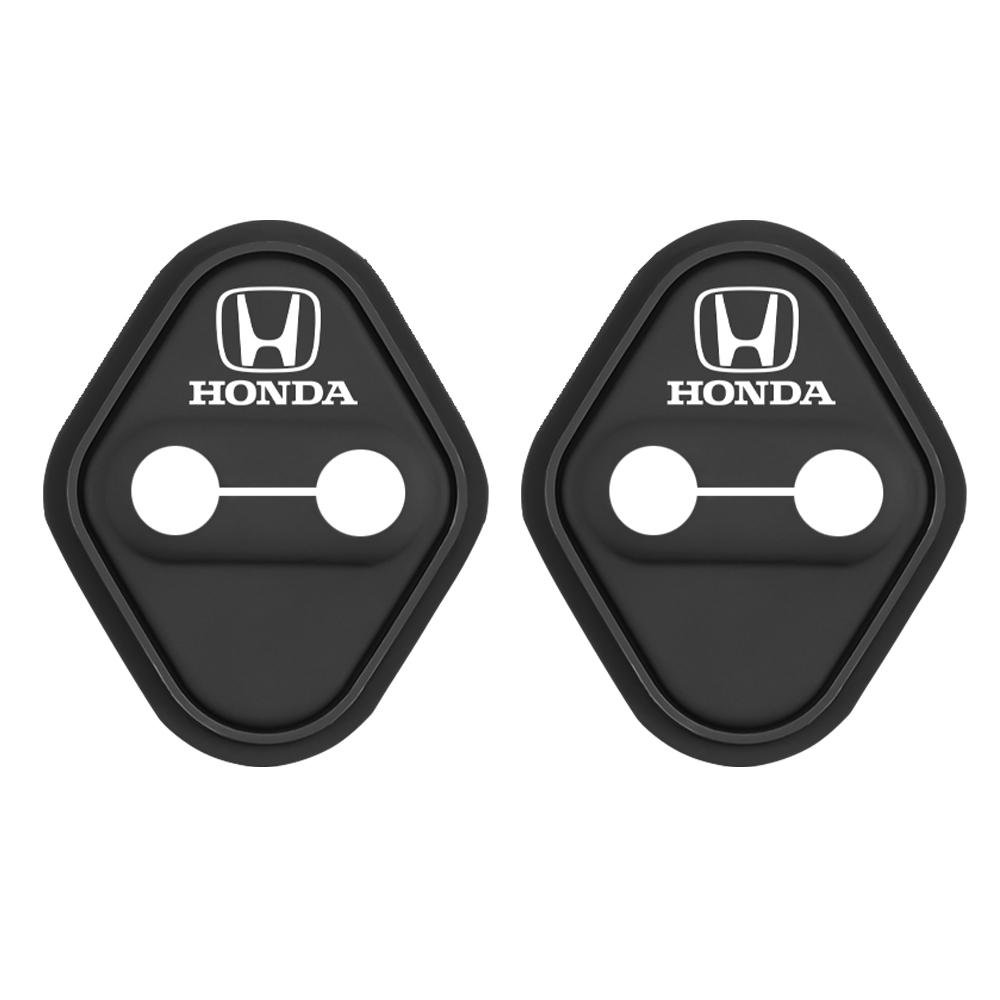 2/4PCS Silicone Car Door Lock Cover Protection Stickers For Honda Odyssey Spirior CR-V Civic HR-V City Accord Fit Pilot RG0