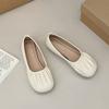 Lightweight Doudou Ladyshoes, One-pedal Grandma Shoes, Versatile, Shallow Mouth Soft-soled Single Shoes, Women's Gentle Evening Breeze 2025 New Models