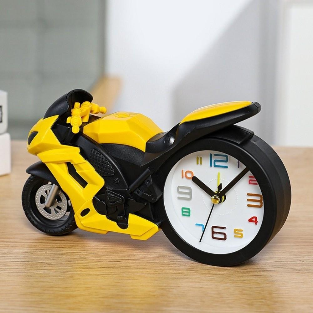 Retro Desktop Alarm Clock Motorcycle-themed Bedhead Alarm Clock Creative Desktop Clock  Birthday