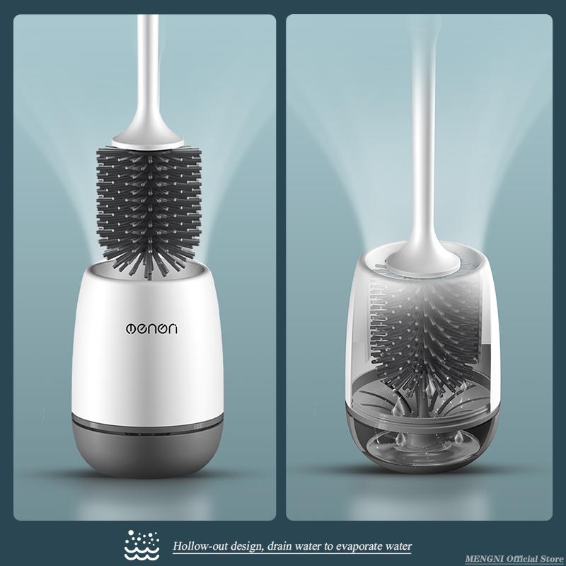 Silicone Toilet Brush Cleaner Brush Wall Floor Bathtubs And Accessories Cleaning Tools Cleanliness Bathroom Accessories