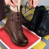 Модные роскошные женские сапоги, новые кожаные ботильоны, дизайнерская женская обувь на платформе, повседневная обувь в стиле ретро, ботинки челси, Botas Mujer