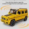 Масштаб 1/24 Benz G65, литая под давлением модель автомобиля, игрушечный автомобиль с откатным механизмом, звуком и светом для детей, коллекция подарков для мальчиков и девочек