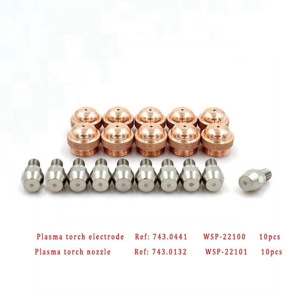 20 шт. PSB60 121 743.0441 Электрод 743.0132 Наконечники для плазменного резака