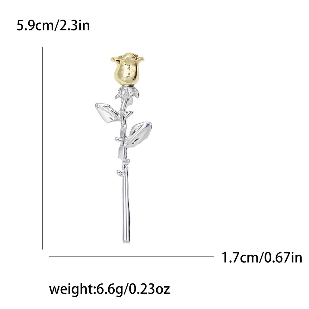 Простая мода темперамент роза ювелирные изделия тренд брошь женская одежда аксессуары брошь булавка кнопка