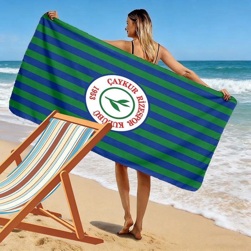 Пляжное полотенце Rizespor с принтом, большое, мягкое, быстросохнущее, для пляжа, кемпинга, плавания