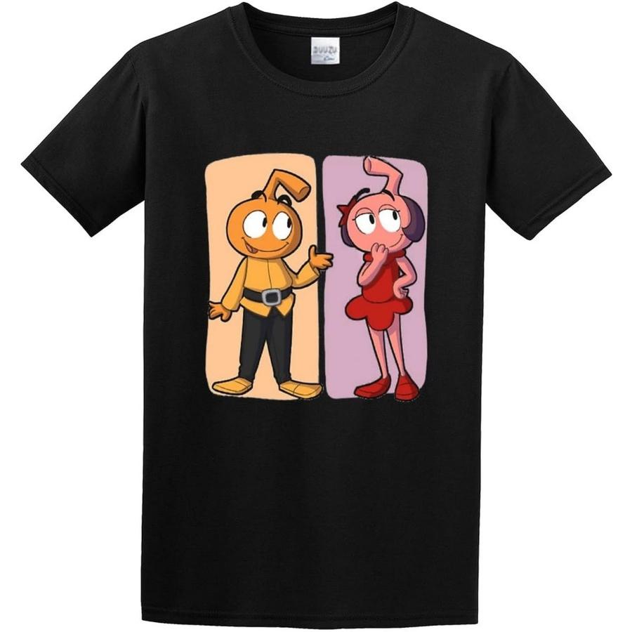 Men's Snorks Comedy Animated Logo T Shirt T-Shirts Black