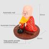Solar Powered Bobble Shaking Head Dancing Toy Buddhist Monk Doll Figurines Statues Car Dash Board Decorations