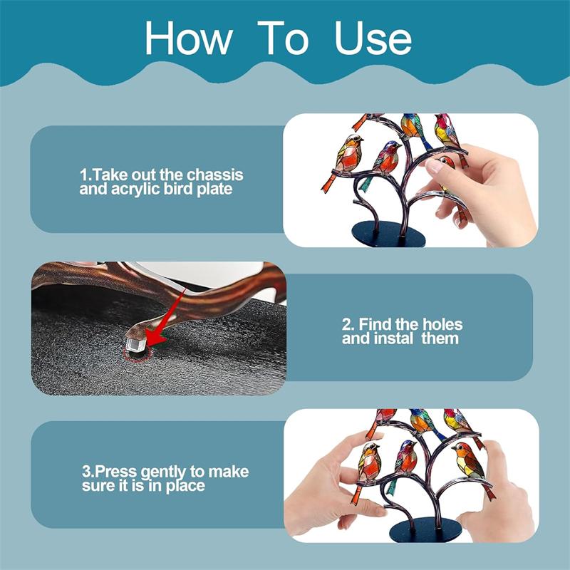 Красочные акриловые фигурки птиц настольное украшение украшение для дома подарок современный стиль