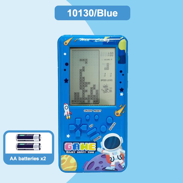 Игровая консоль Retro Tetris Handheld с большим экраном для детей - Классическая электронная игрушка в стиле ретро 80-х/90-х годов