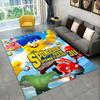 Cute S-SpongeBob Cartoon Non-Slip Area Rug for Living Room,Bedroom,Playroom,Soft Carpet Floor Mat Home Decor Rug Kids Room Gift