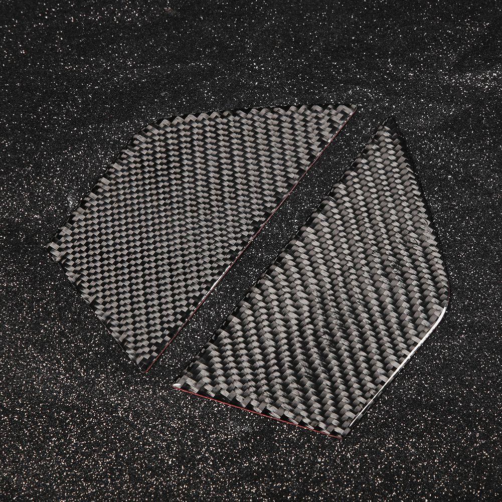 2 шт. декоративная панель для внутренней двери автомобиля, мягкое настоящее углеродное волокно, подходит для Mercedes W204 0713