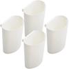 4 Pcs Cart Small Hanging Basket Baskets Cups for Rolling Accessories Holder Pp Pencil Waste Shopping Trash Can Storage Safe Box