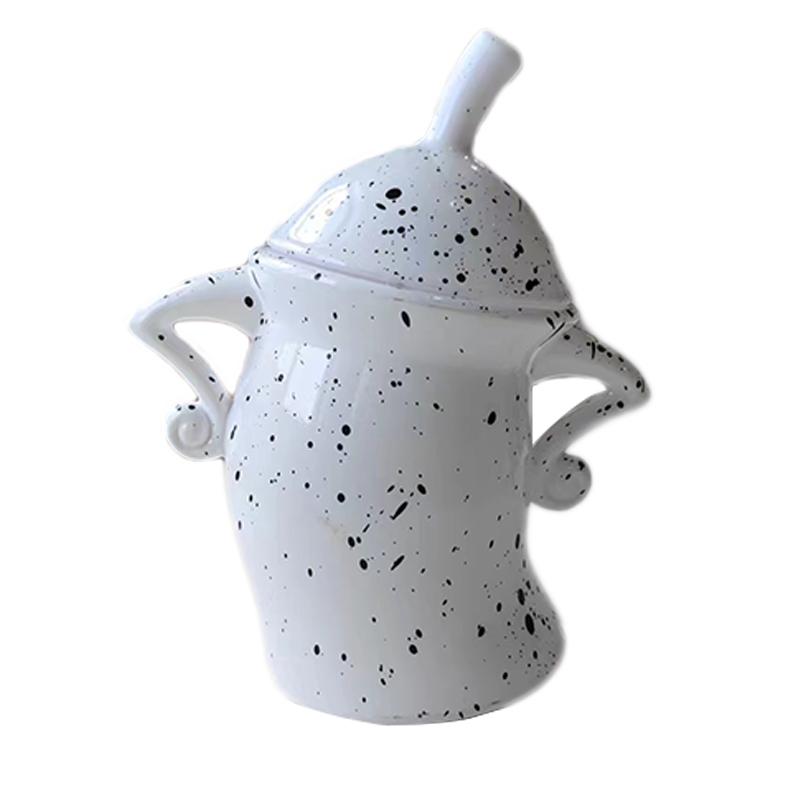 1PC Christmas Cookie Canister With Attitude Candy Jar Akimbo Resin Mugs Food Storage Jar With Lid