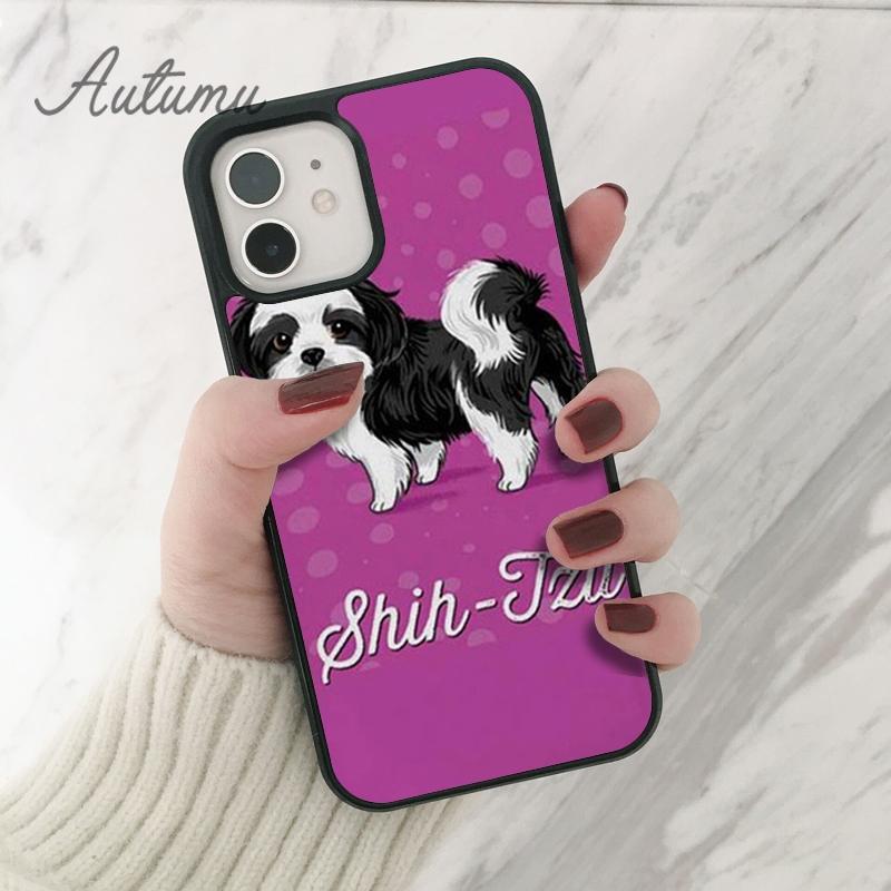 Чехол для телефона с собакой Ши-тцу для iPhone 11, 12, 13, 14 Pro Max mini X XR XS SE 2020, 5, 6S, 7, 8 Plus, Samsung Galaxy S21 S22, чехол