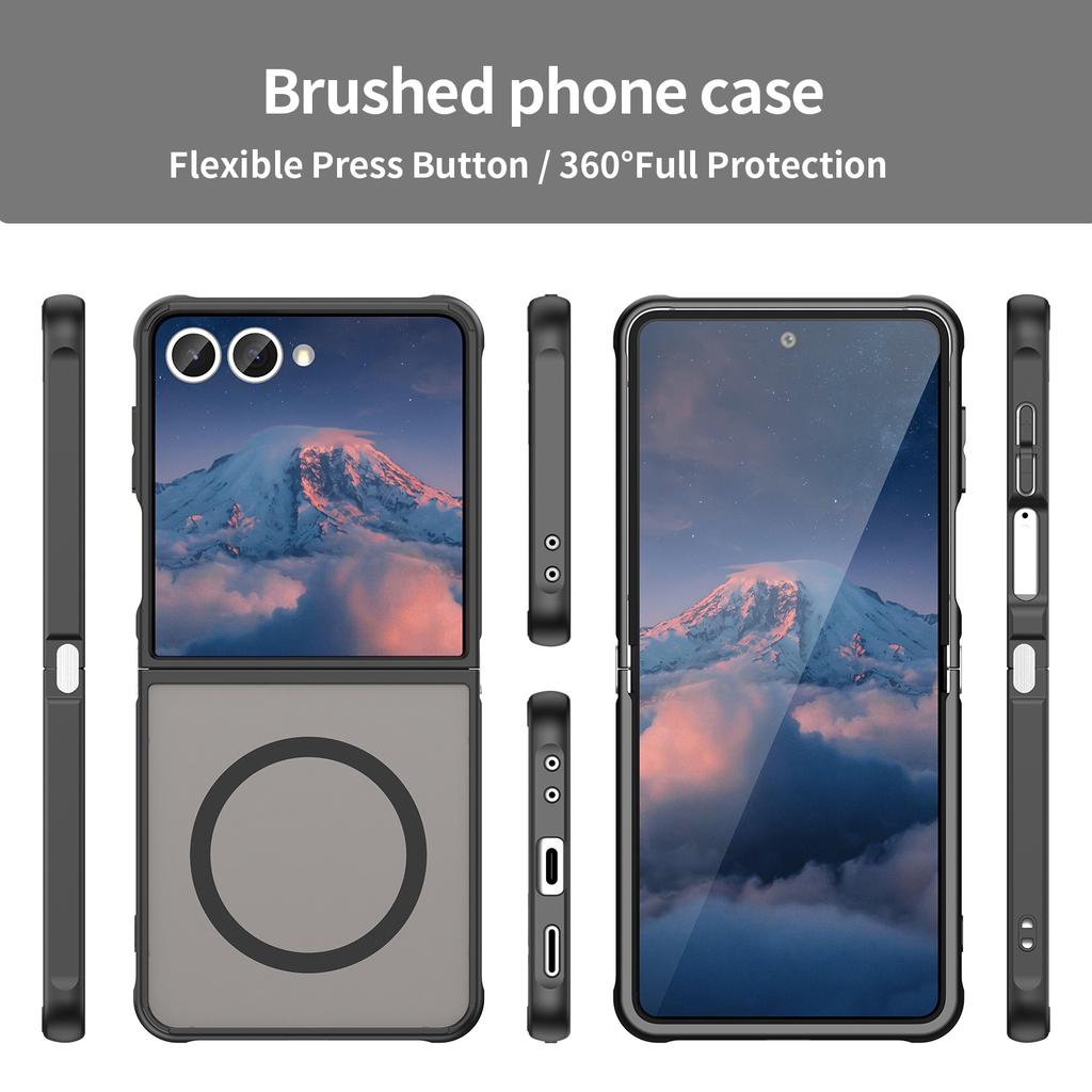 Для Magsafe Магнитный Беспроводной Зарядный Чехол Для Samsung Galaxy Z Flip7 Flip 7 5G Ударопрочный Матовый Задний Чехол Coque Fundas