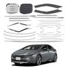 Compatible Trim for 2023 Toyota Prius: 60Prius60 Series - Includes Window, Fuel Cap, Grille, and Door Edge Strips