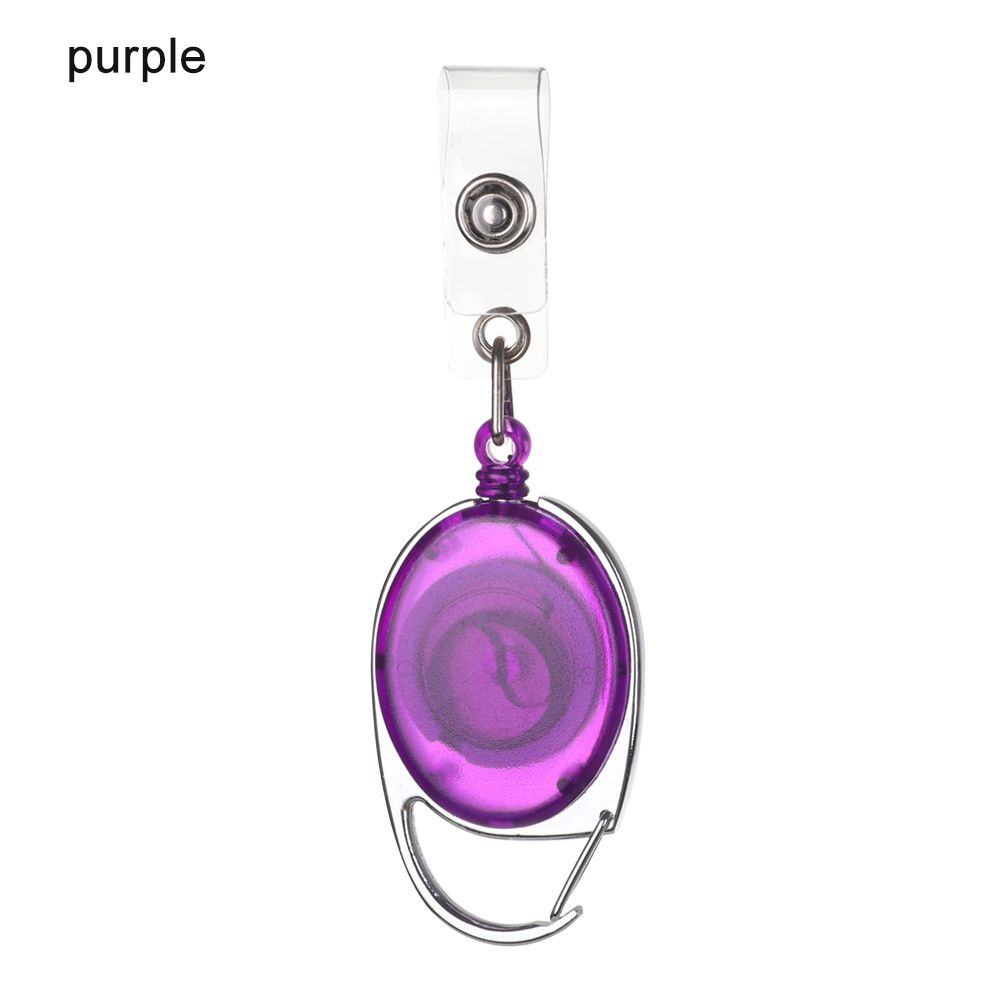 1 шт. Модный прочный зажим для ID-карты с именем, клипса против потери, выдвижное кольцо для ключей, держатель для бейджа, шнурки