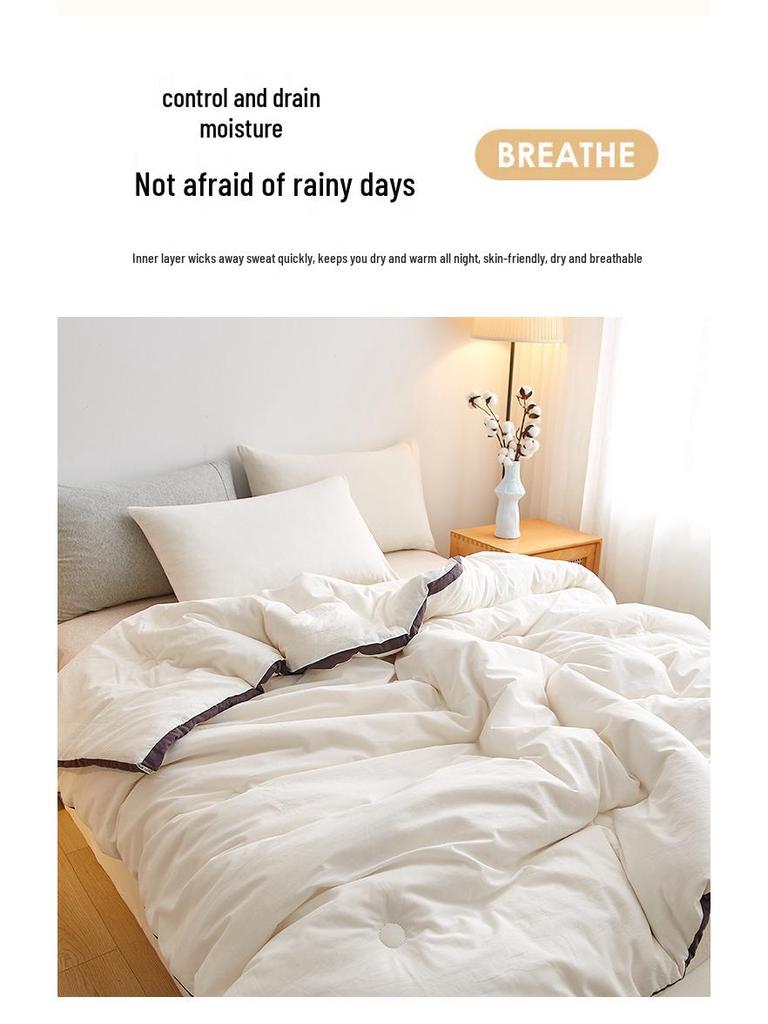 Толстое зимнее одеяло из хлопка Синьцзяна, теплое пушистое для всех сезонов - Односпальное и двуспальное размеры