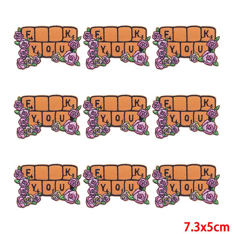 10 шт./лот, оптовая продажа, вышивка, железные нашивки для одежды, нашивки для одежды, куртки, декор, аппликация, принадлежности для шитья