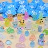 10/20/30/60PCS Glow In The Dark Mini Resin Animals Blind Bags Fairy Garden Decor Micro Landscape Surprise Blind Box Gifts Random