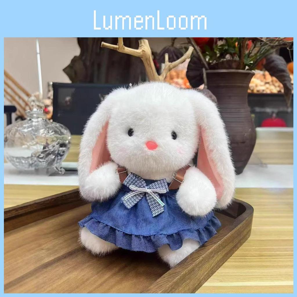 Strap Rabbit Skirt Plush Toy With Bowknot Doll Childrens Toy Gift Holiday