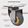 Stainless Steel Caster Wheels: 3", 4" Rubber Gold/Gray, 5" Elastic with Universal Brake.