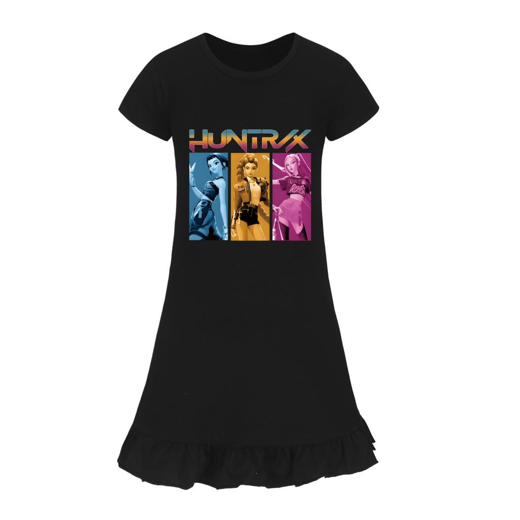 Охотники K-pop Платье для сна Девушка-демон с юбкой с оборками Для детей Для отдыха и сна