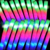 LED Glow Sticks Luminous Foam Flashing Sticks Cheer Tube Dark Light Sticks for Wedding Concert Party New Year Carnival Supplies